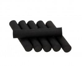 Foam Cylinders, Black, 7 mm